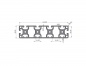 Preview: Aluminum profile 160x40 light 4N groove 8 I-type